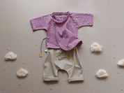 Bharani - Kala Cotton Baby Jhabla & Organic Cotton Pants Set