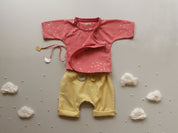 Phalguni - Kala Cotton Baby Jhabla & Organic Cotton Pants Set