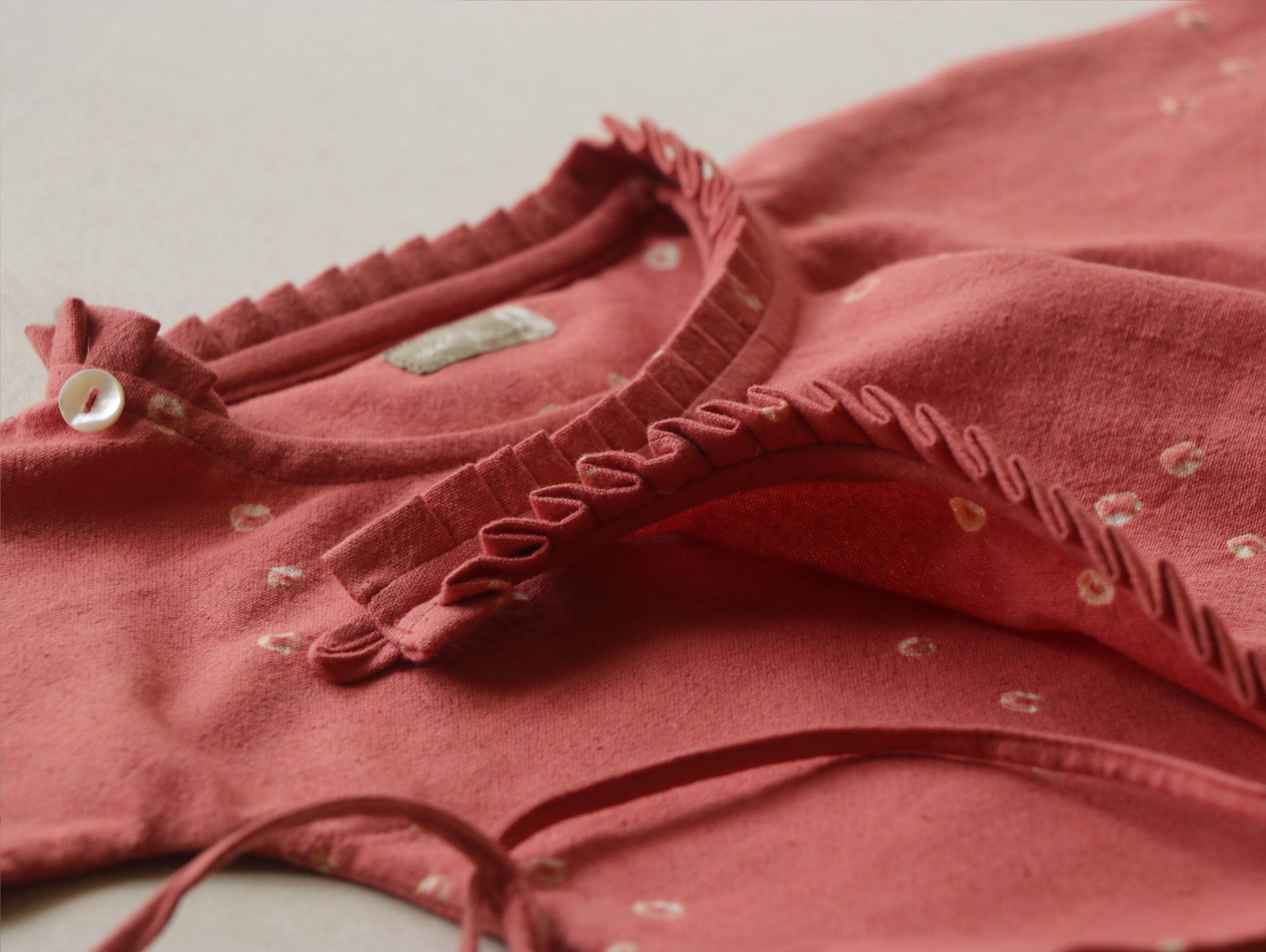 Phalguni - Kala Cotton Baby Jhabla & Organic Cotton Pants Set