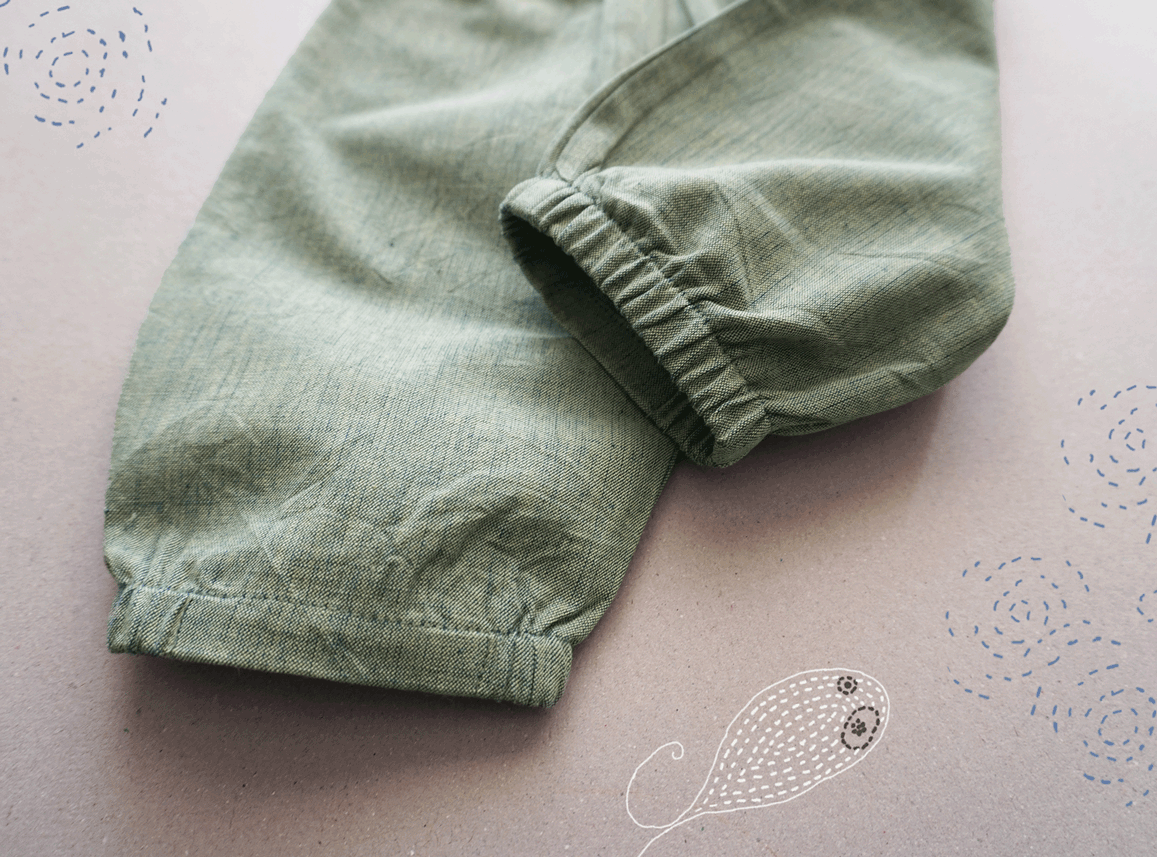 Leaf Green Pleated Pants