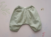 Leaf Green Pleated Pants