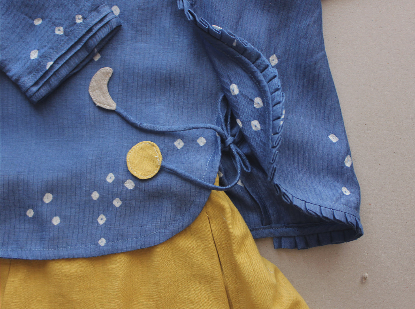 Hasta - Maheshwari Silk Baby Jhabla & Pants Set