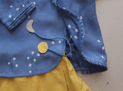 Hasta - Maheshwari Silk Baby Jhabla & Pants Set