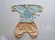 ‘Where Fish Play’ Jhabla pant set
