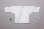 Single Layer Classic White Baby Jhabla Wrap