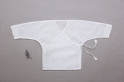 Single Layer Classic White Baby Jhabla Wrap