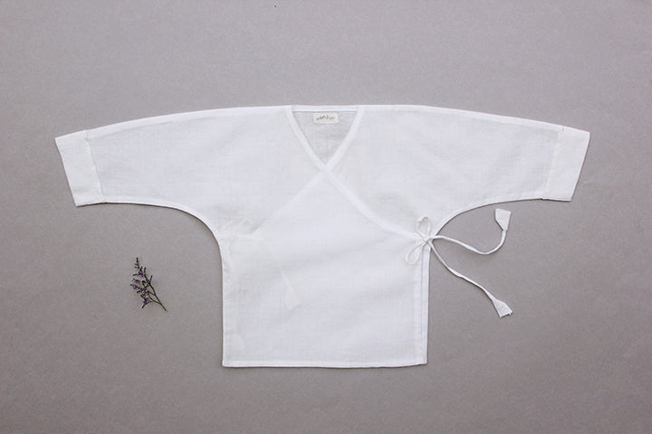 Single Layer Classic Wrap Jhabla & Pant Set