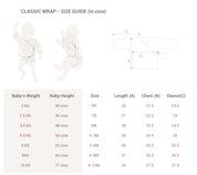 Single Layer Classic White Baby Jhabla Wrap