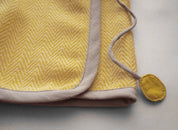 Vintage Wool Wrap - Baby Sweater - Yellow