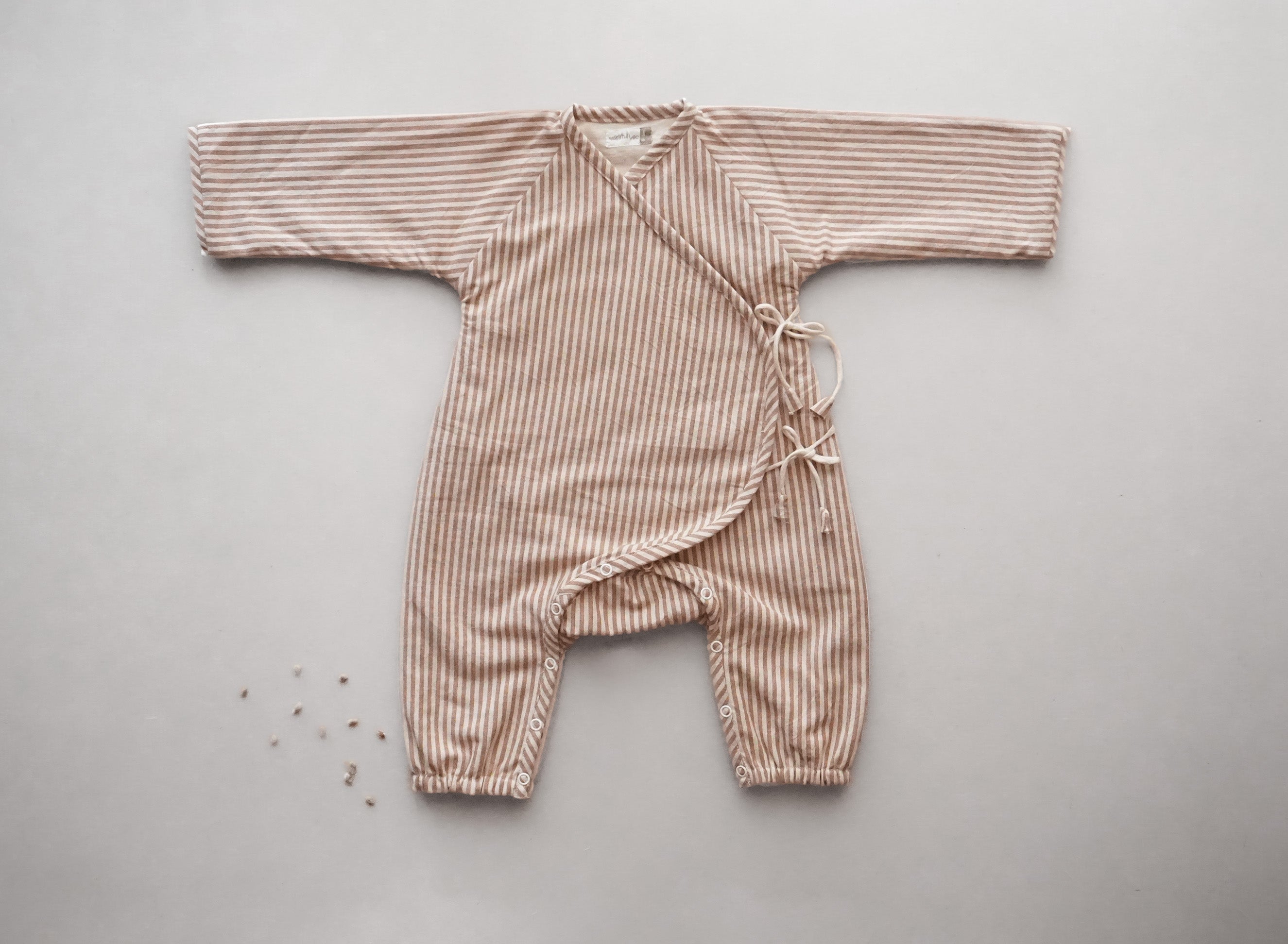 Snuggle up Winter Comfort-Suit - Brown & Off white stripes