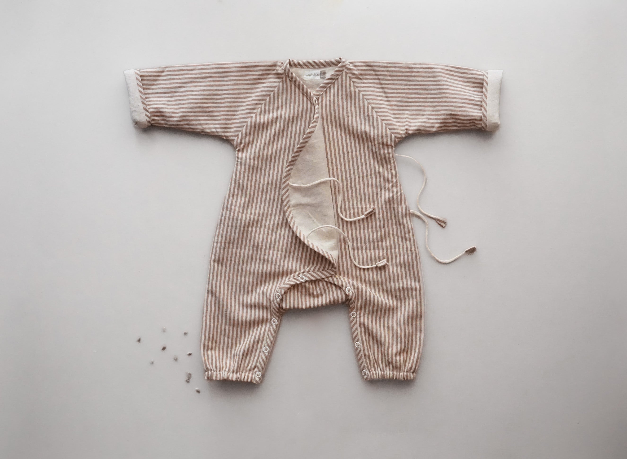 Snuggle up Winter Comfort-Suit - Brown & Off white stripes