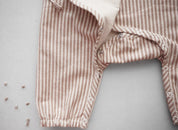 Snuggle up Winter Comfort-Suit - Brown & Off white stripes