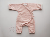 Snuggle up Winter Comfort-Suit - Pink & Off white stripes