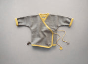 Vintage Wool Wrap - Baby Sweater - Grey