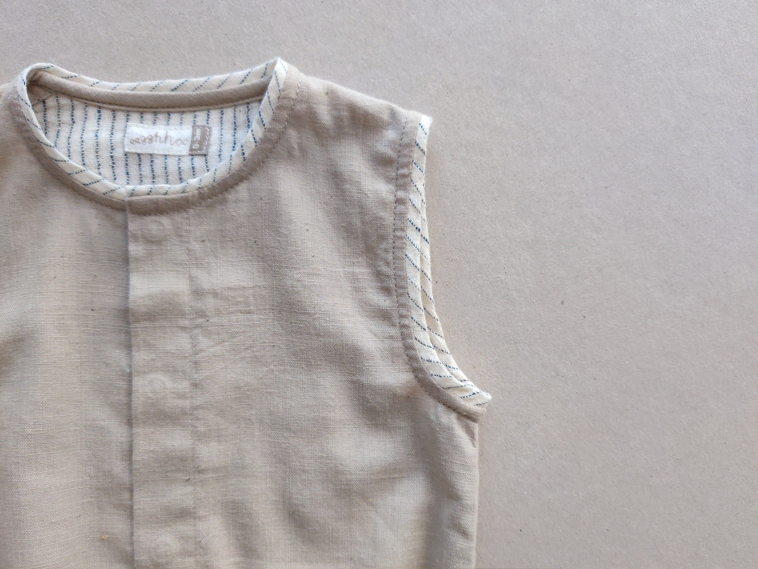 Warm Grey Baby Onesie