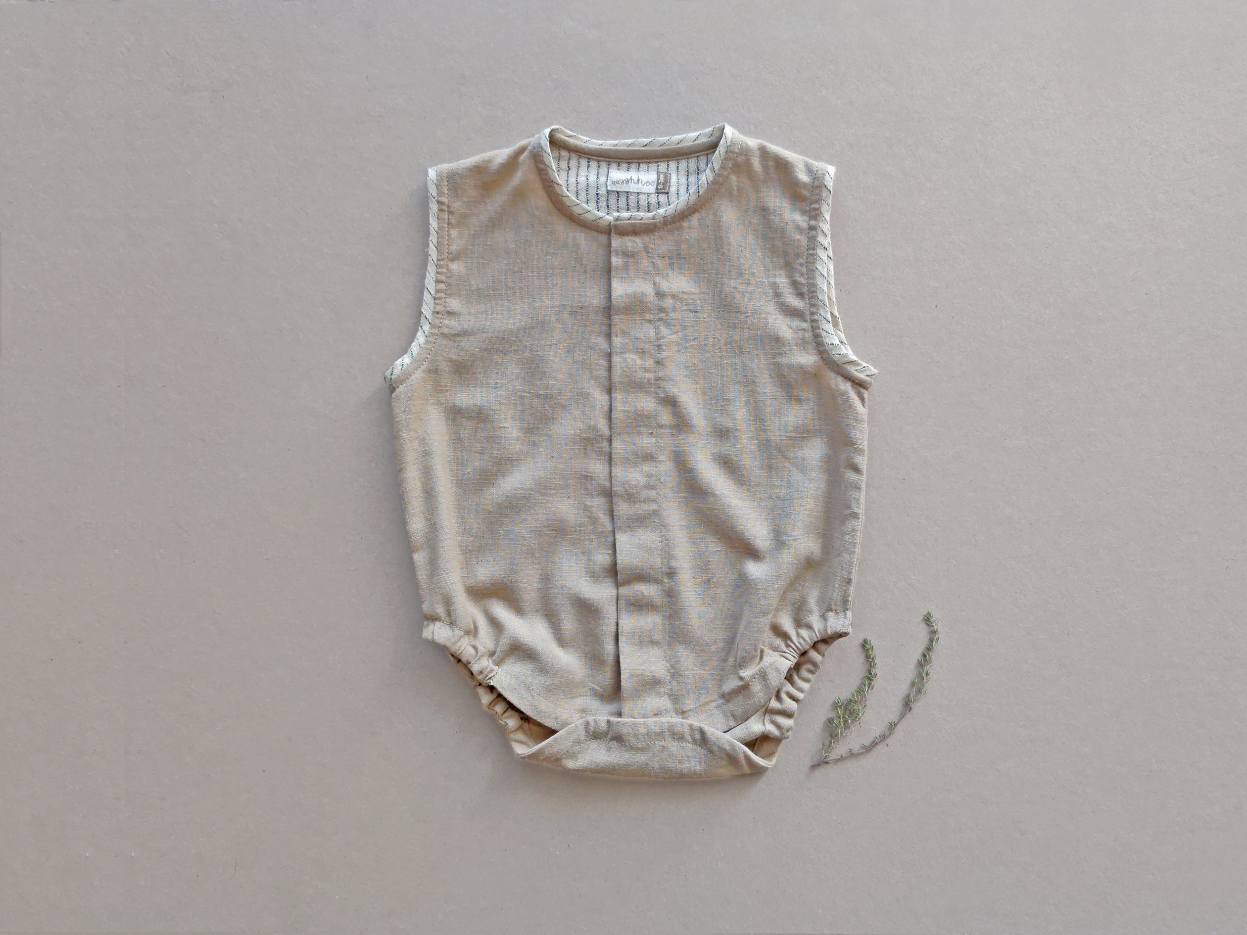 Warm Grey Baby Onesie