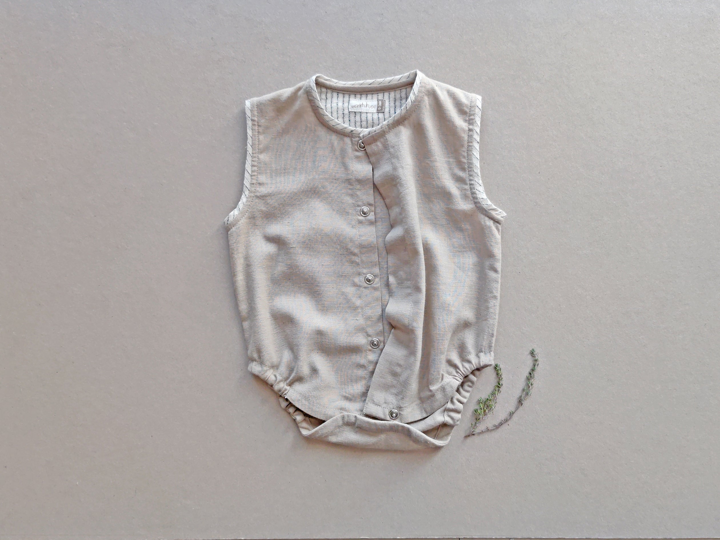 Warm Grey Baby Onesie