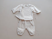 Peek-a-Boo Wrap Jamdani Set