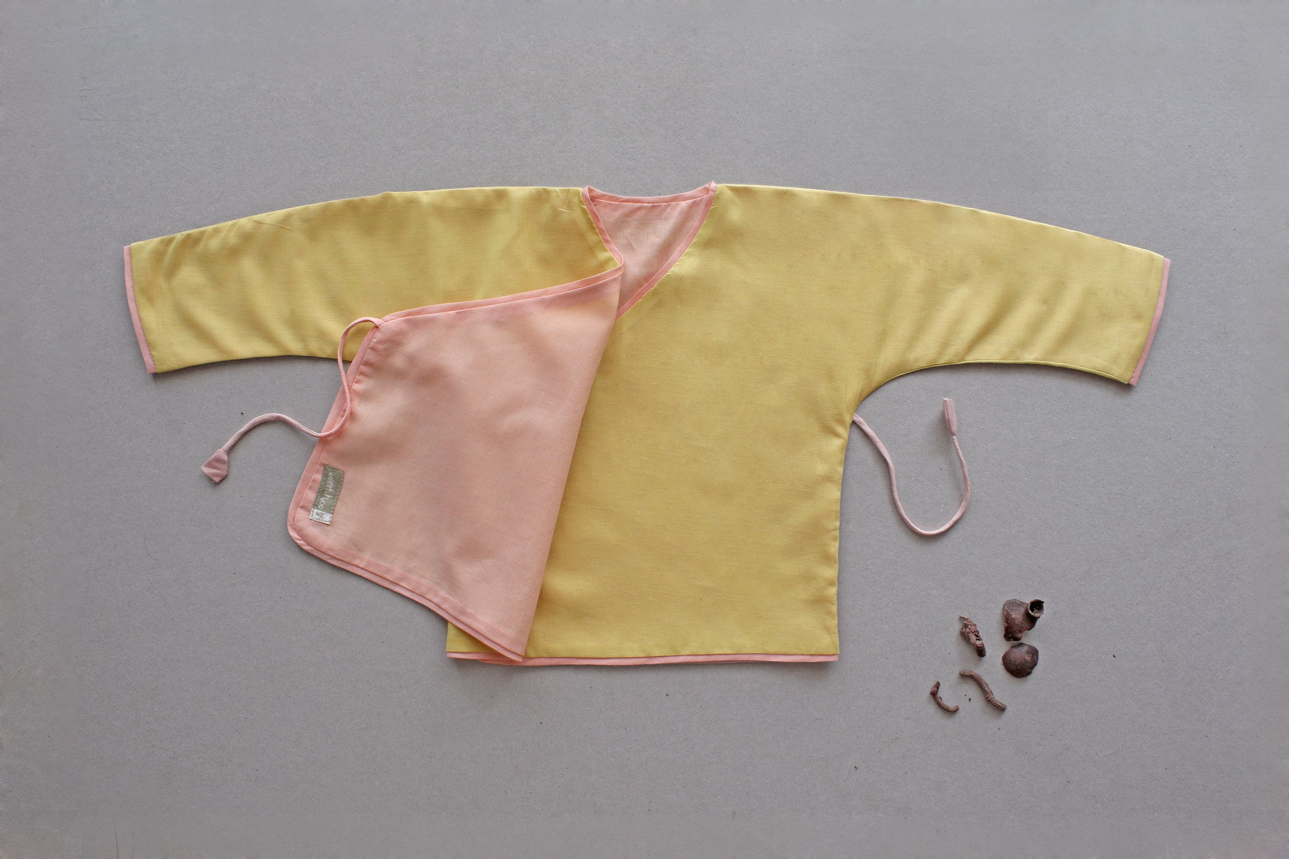 Sunshine Yellow Reversible Baby Jhabla Wrap