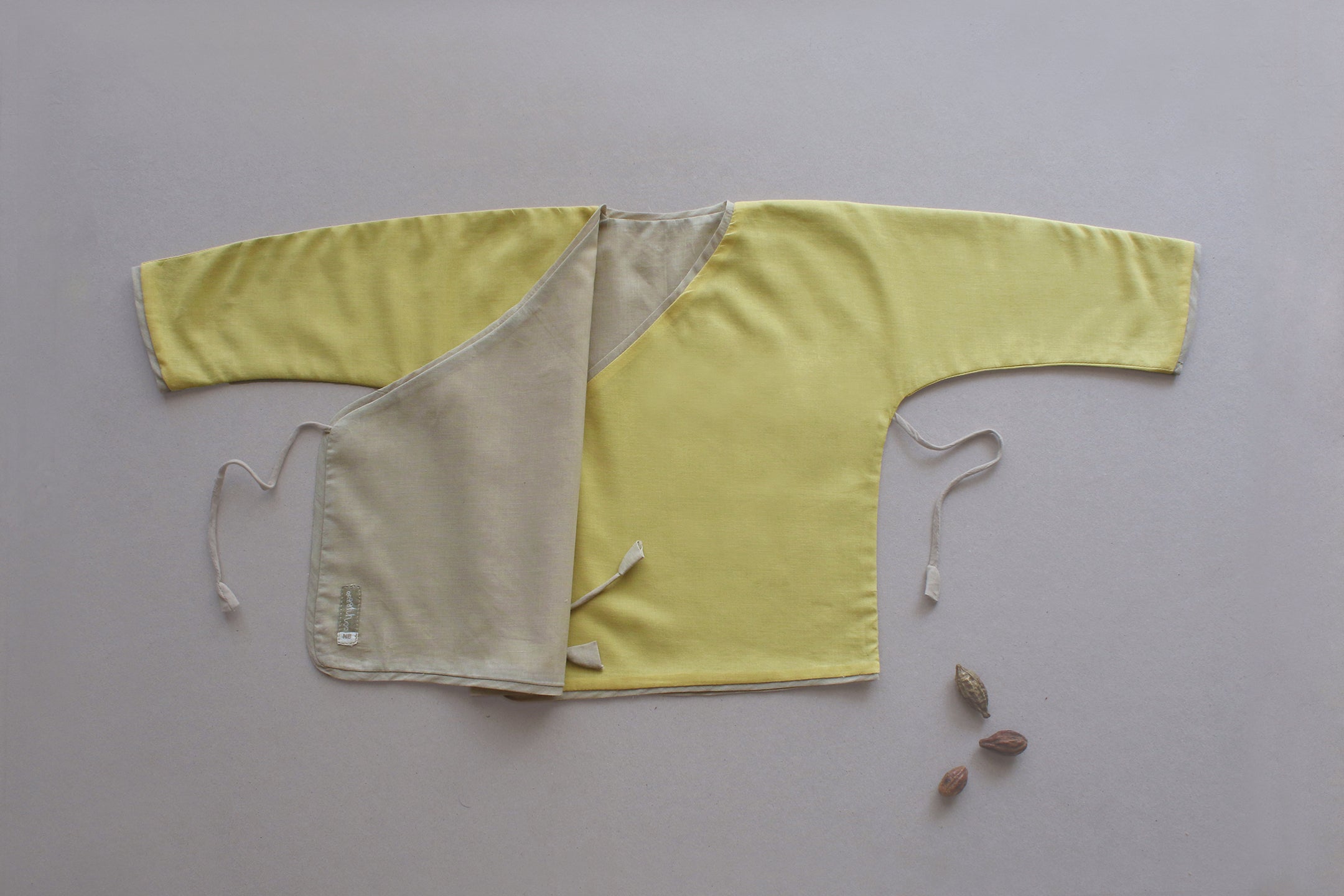 Yellow Mellow Reversible Baby Jhabla Wrap