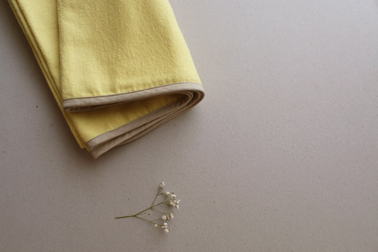 Turmeric Yellow Cotton Flannel Baby/Toddler Blanket