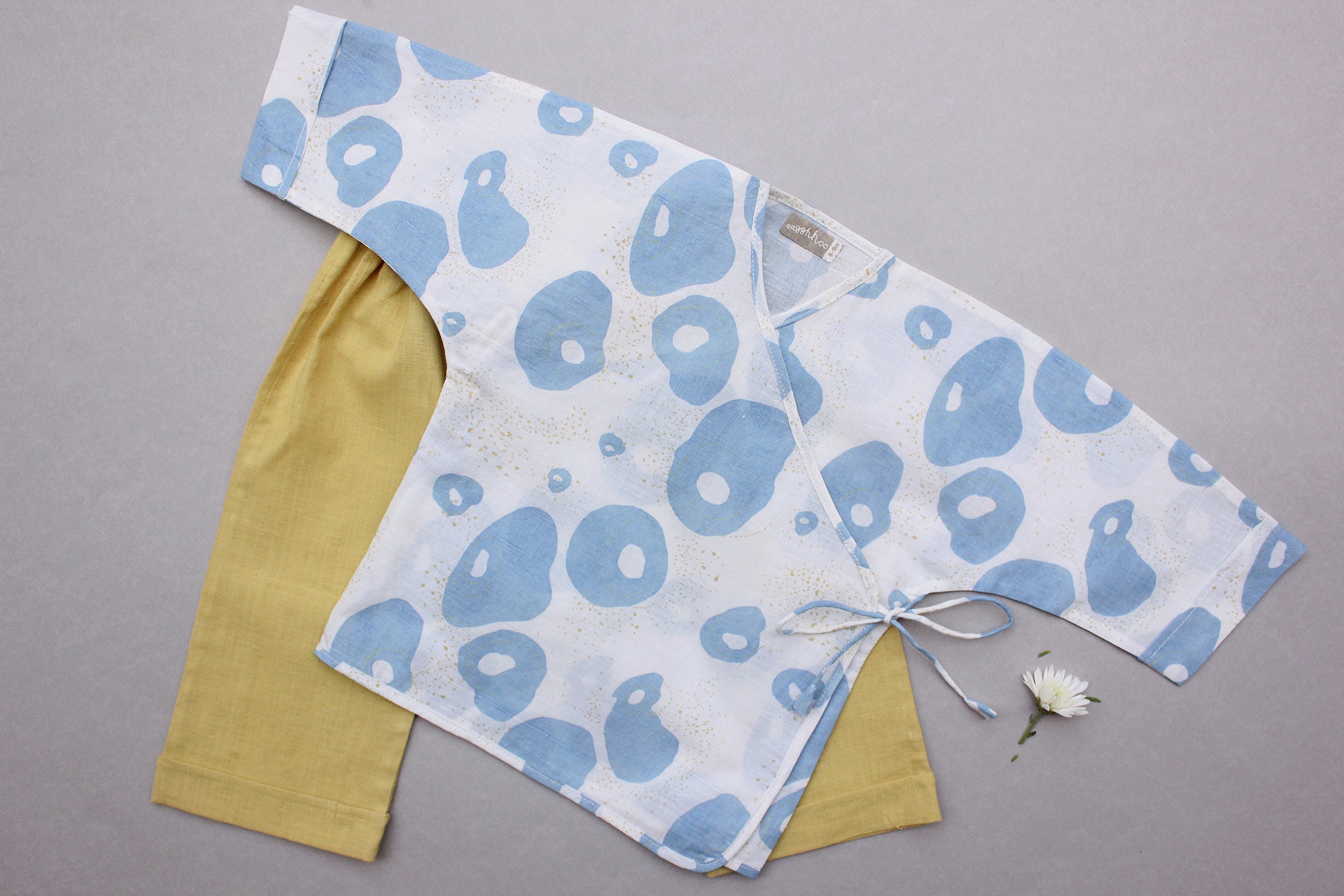 Flutter Blobs Summer Baby Jhabla & Pants Set