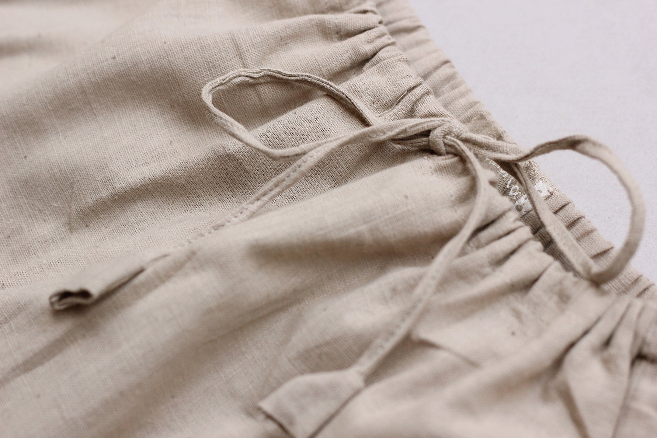 Cloud Grey String Baby Pants