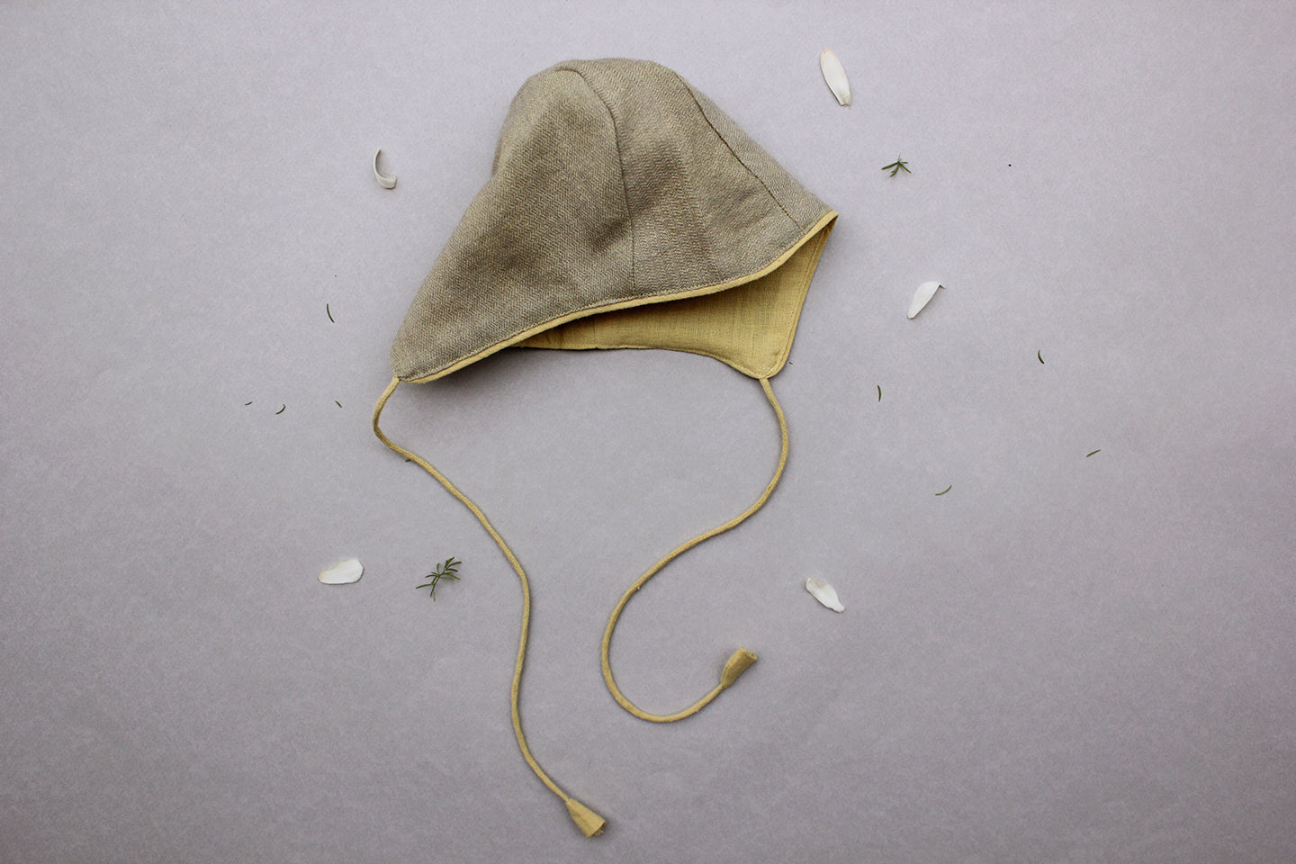 Tootling Minds Merino Wool Baby Cap - Olive