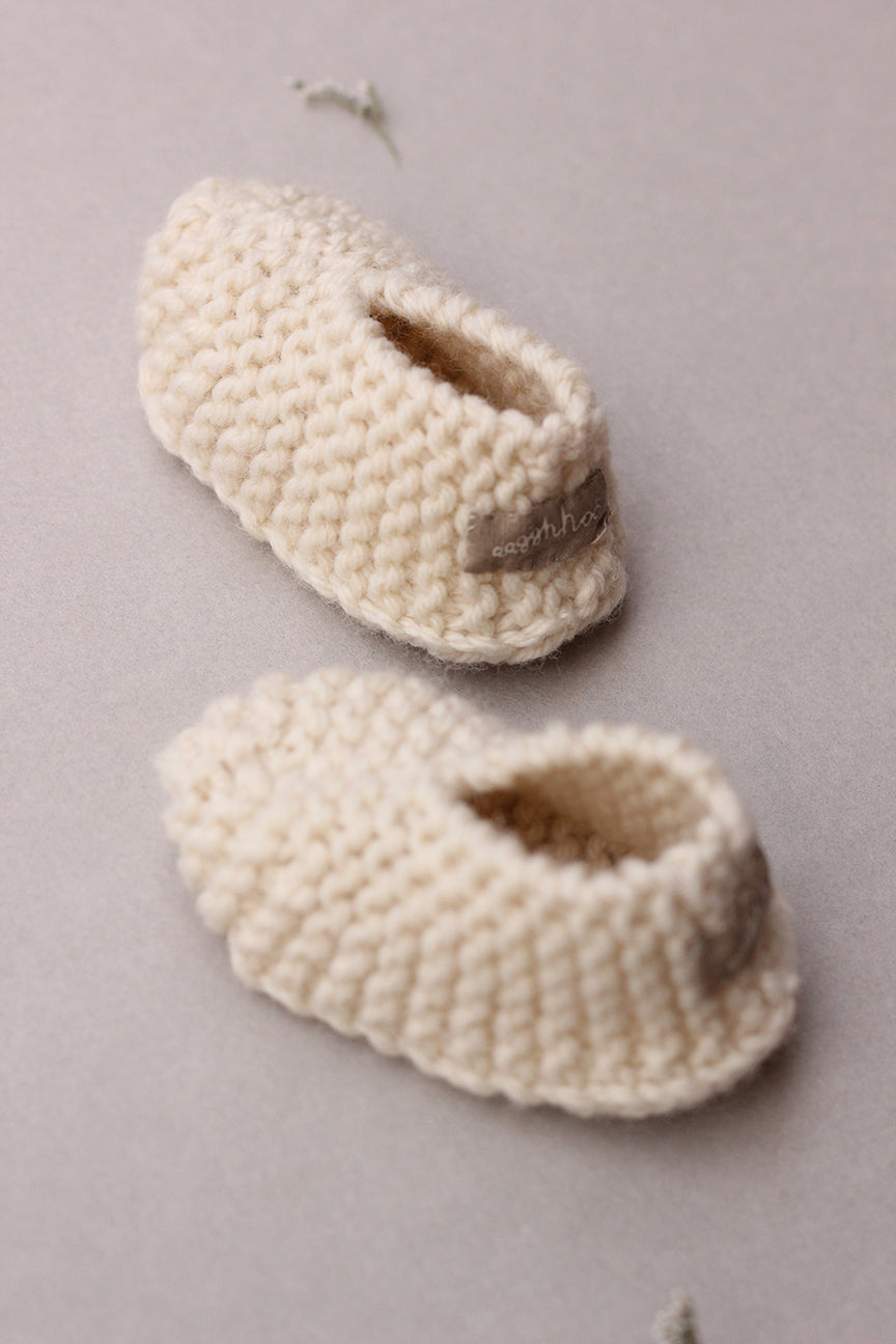 Vintage Baby Booties - Merino Wool