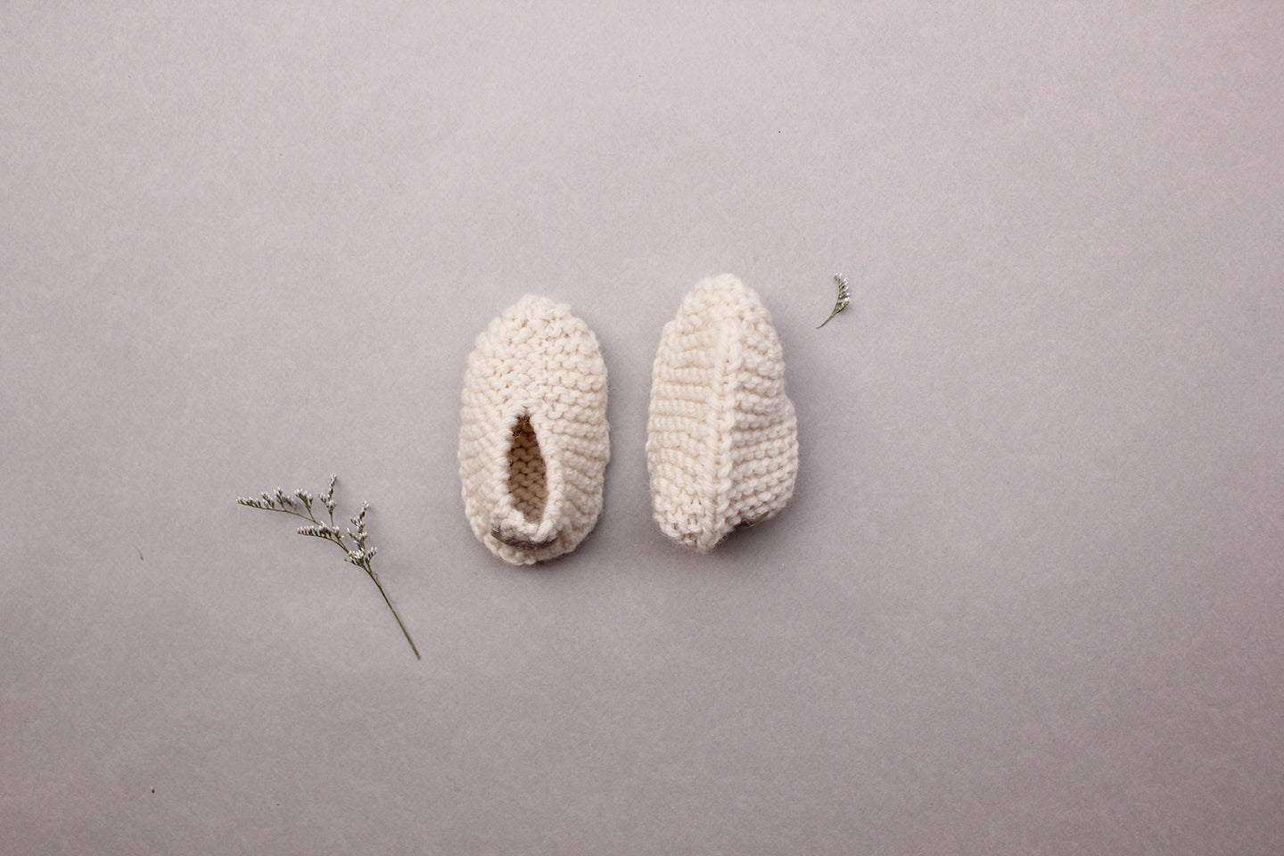 Vintage Baby Booties - Merino Wool
