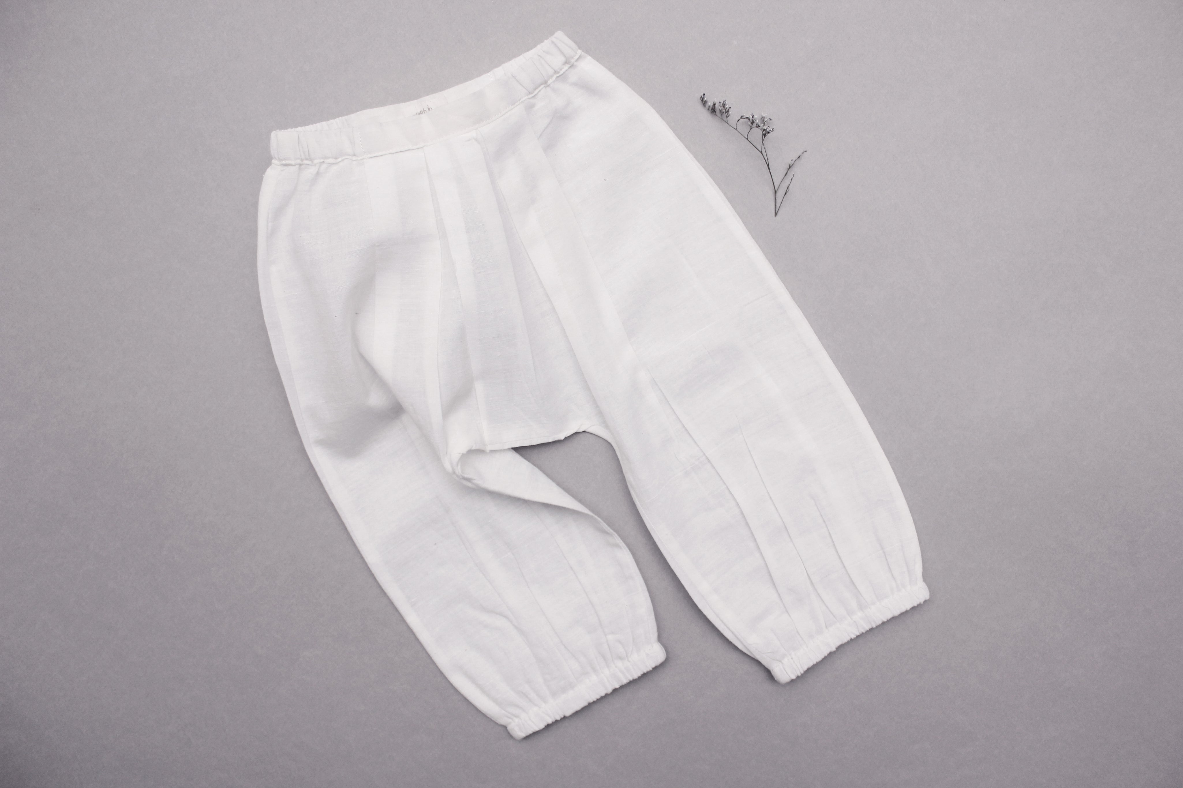 Puff-up Pleated Baby Pants