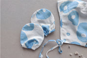 Flutter Blobs - Newborn Baby Cap & Mittens Set