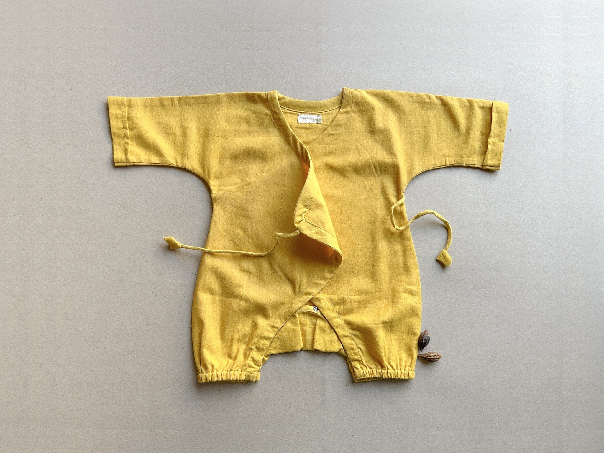 Earth Yellow Baby Romper