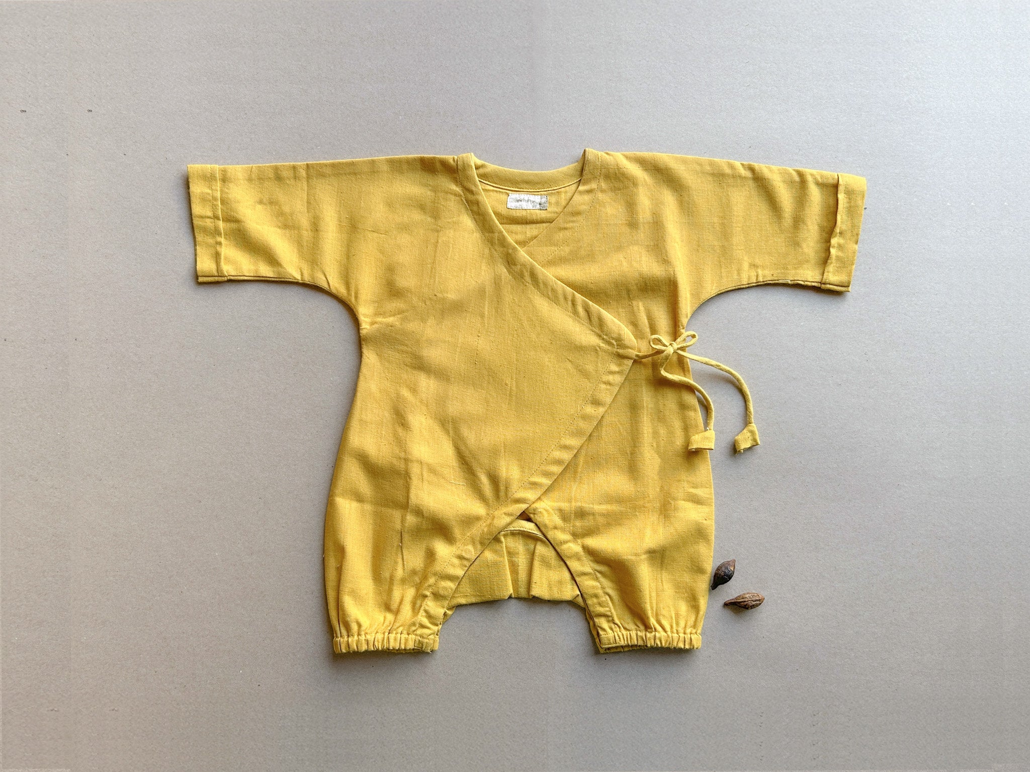 Earth Yellow Baby Romper