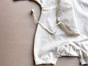 Humming Dots Baby Poplin Romper - Grey