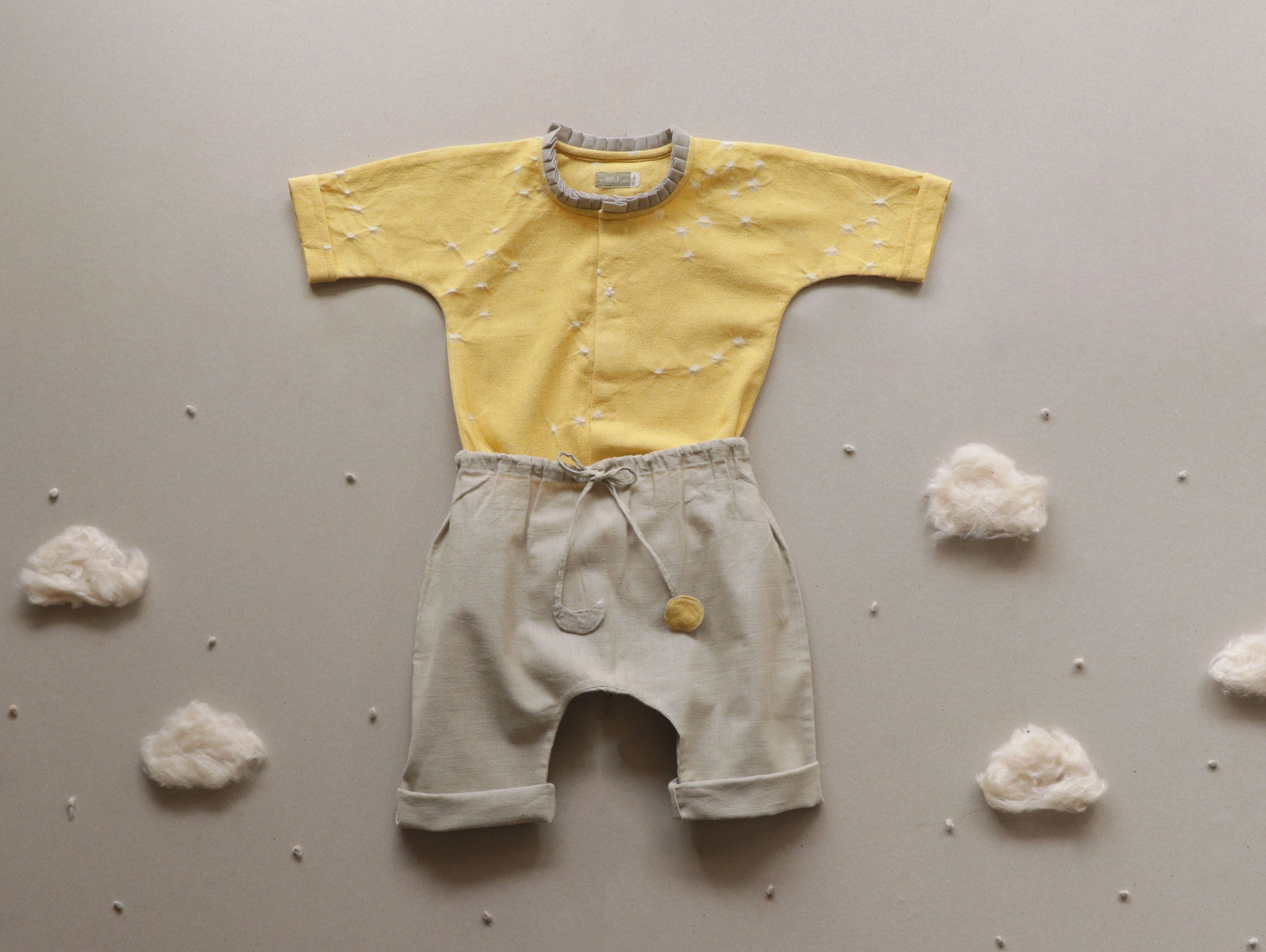 Uttara - Kala Cotton Baby Onesie/ Onesie Pant Set