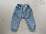 Indigo Denim Bum Pleat Pants