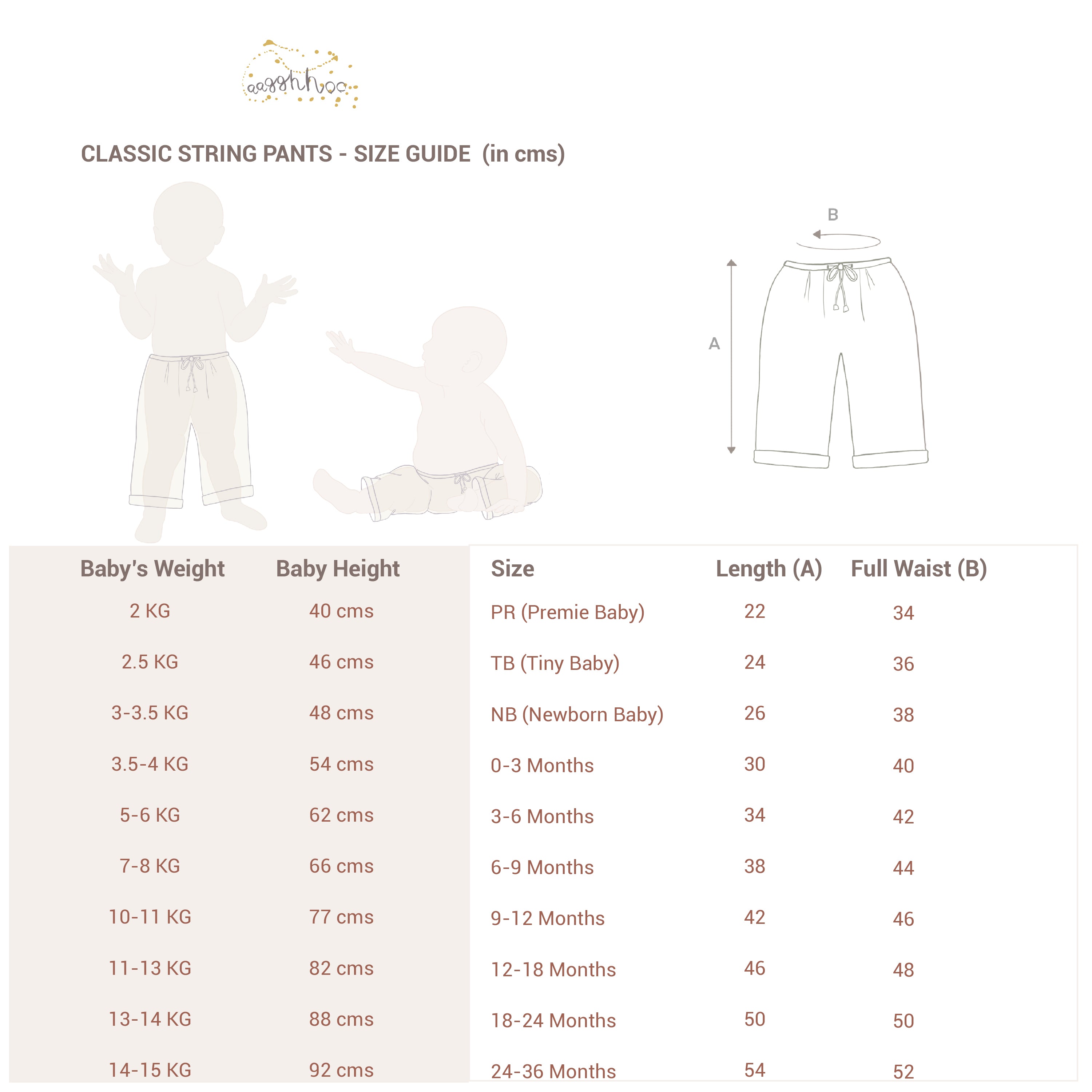 Classic Cotton Baby Pants â Organic & Adjustable – aagghhoo