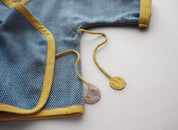 Vintage Wool Wrap - Baby Sweater - Indigo Blue
