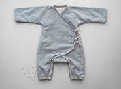 Snuggle up Winter Comfort-Suit - Blue & Off white stripes