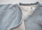 Snuggle up Winter Comfort-Suit - Blue & Off white stripes