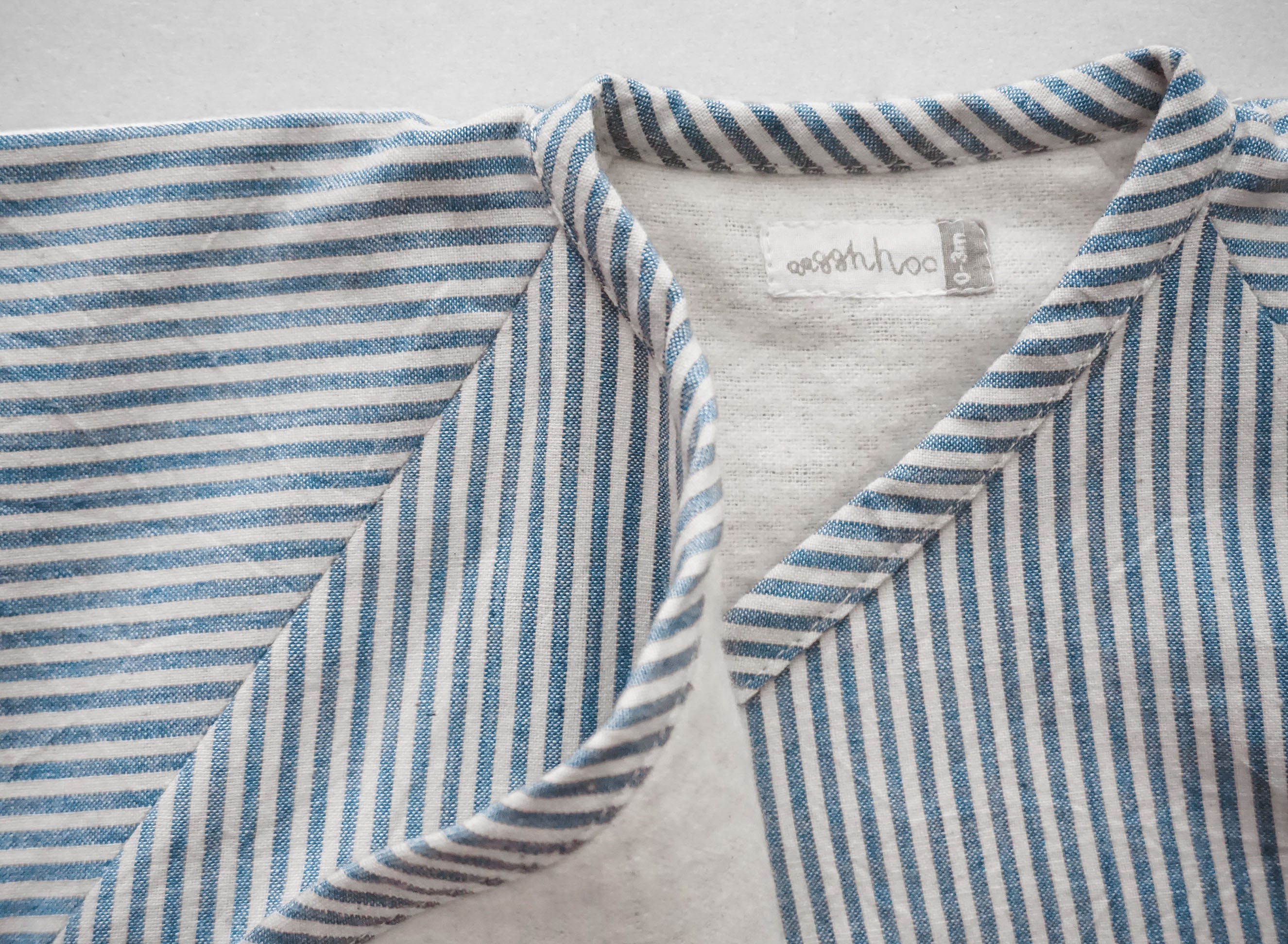 Snuggle up Winter Comfort-Suit - Blue & Off white stripes