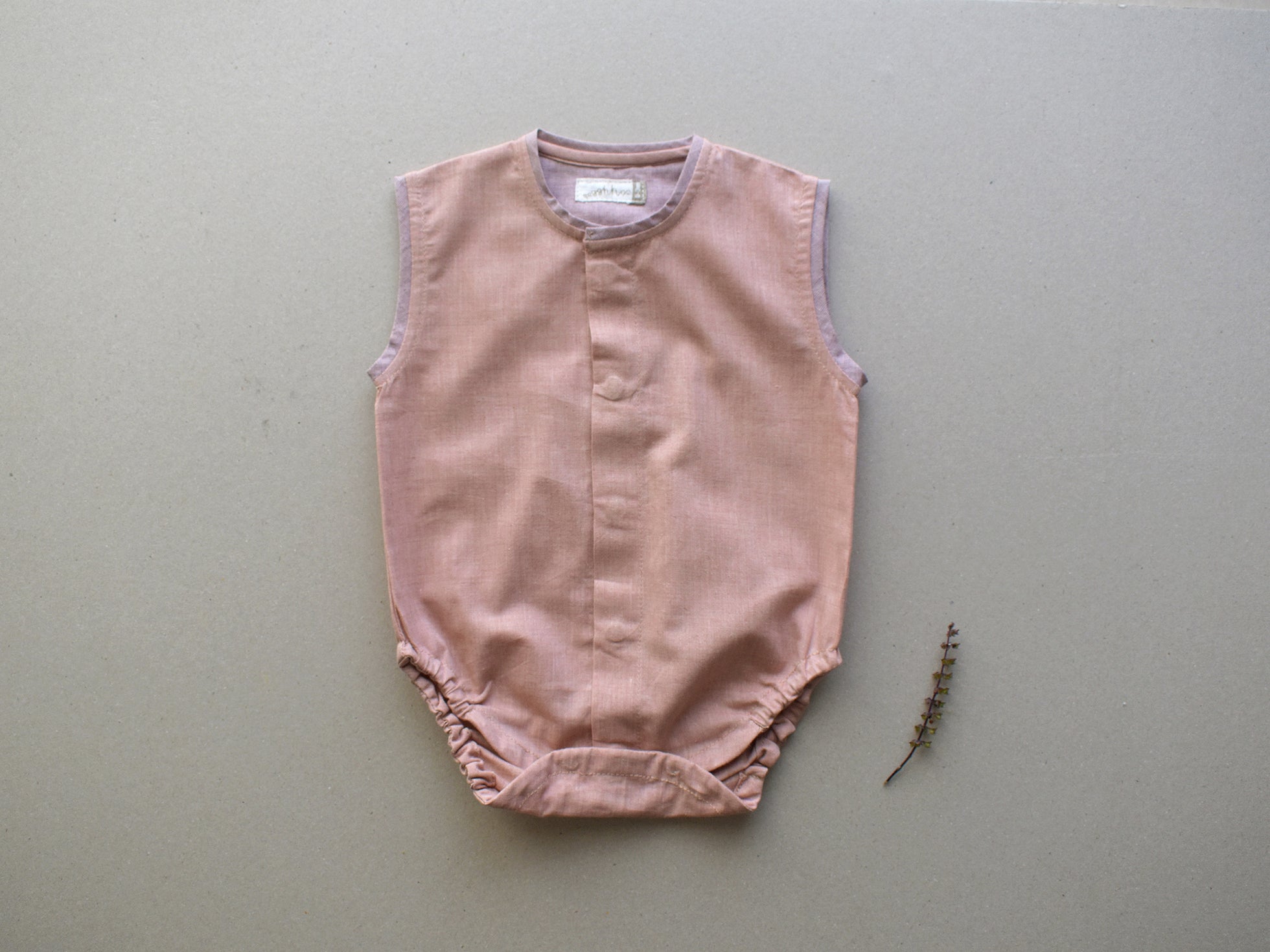 Dusky Rose Baby Onesie