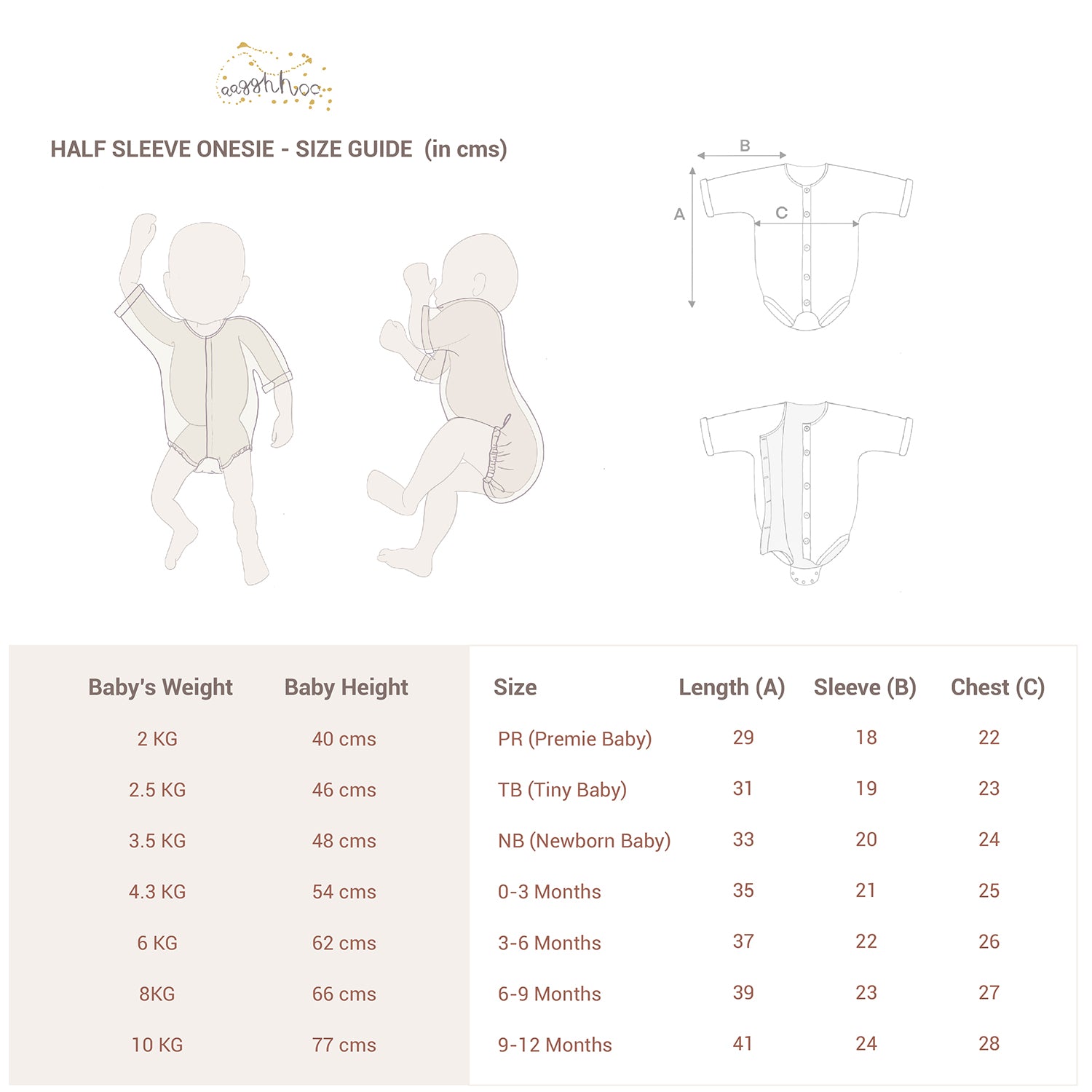 Shata - Kala Cotton Baby Onesie/ Onesie Pant Set