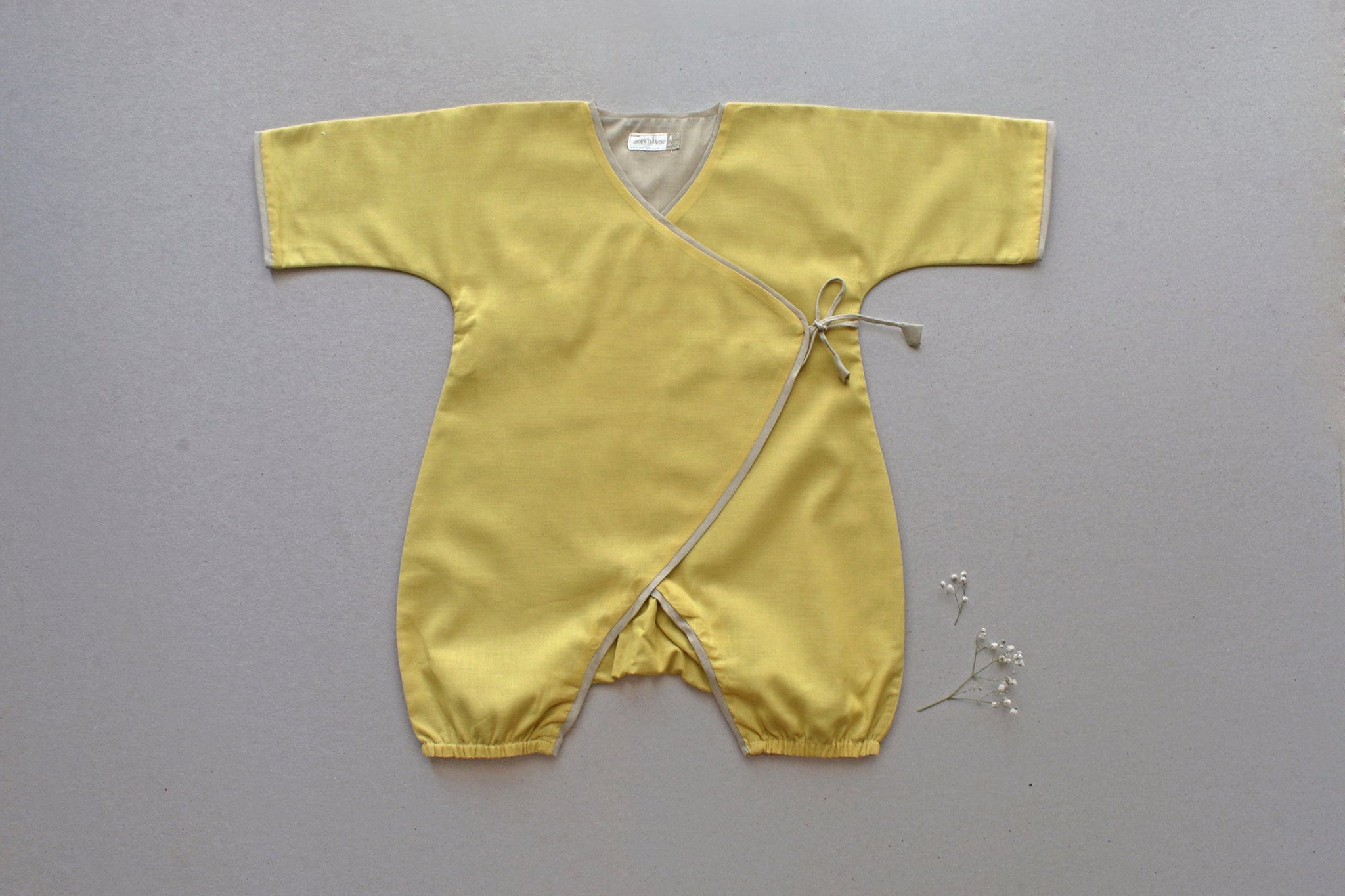 Mustard Yellow Baby Romper | Rescue