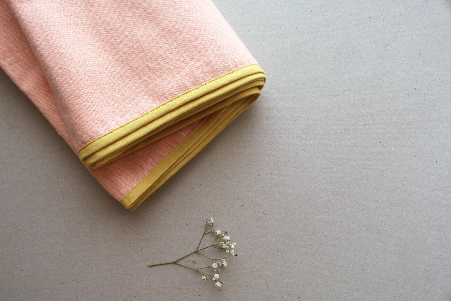 Pale Rose Cotton Flannel Baby/Toddler Blanket