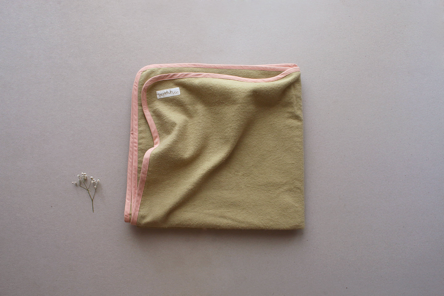 Leaf Green Cotton Flannel Baby/Toddler Blanket