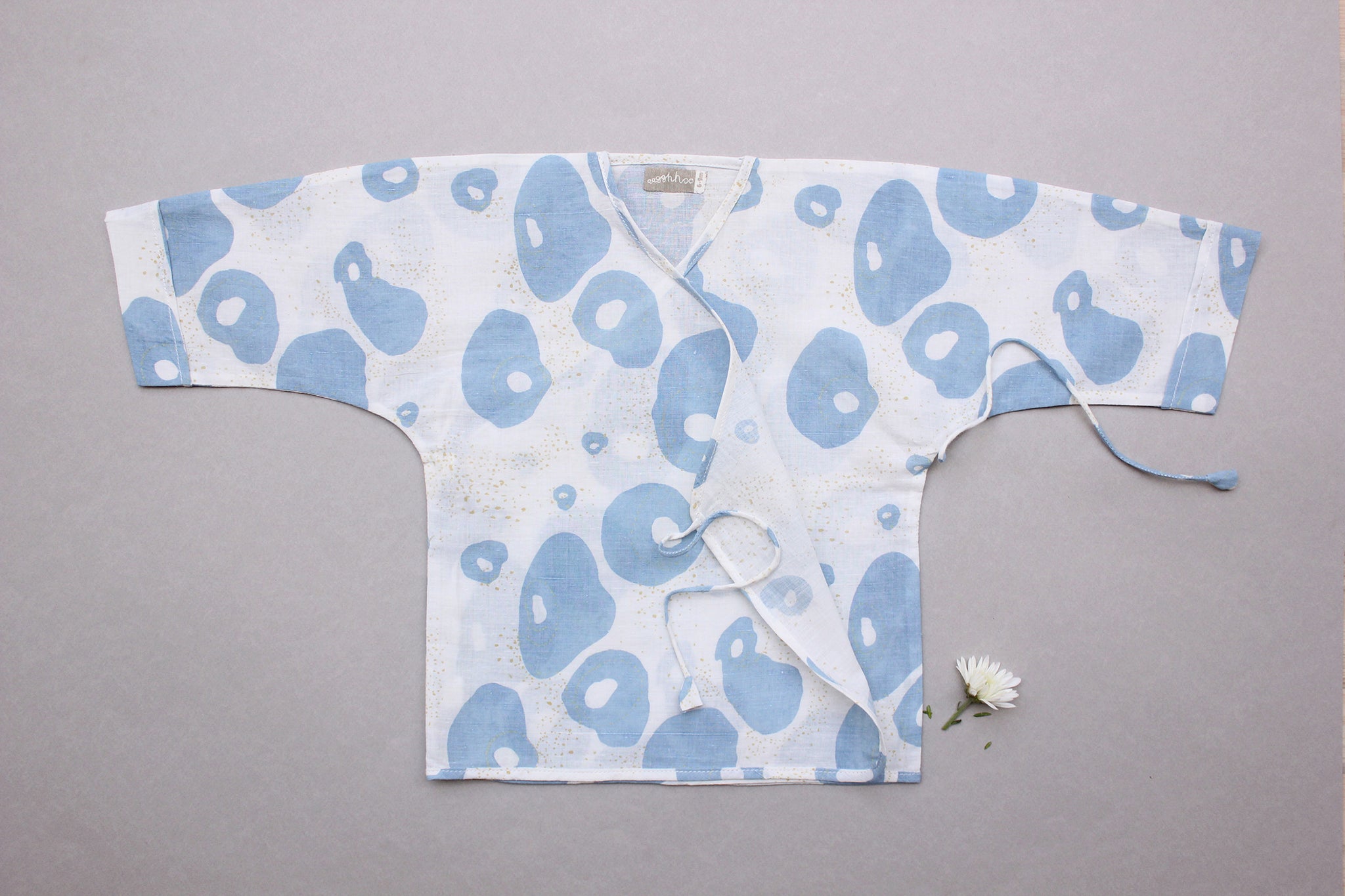 Organic & Natural Dye Print Baby Jhablas + Toy - Newborn Baby Homecoming Gift Bundle - Set of 3