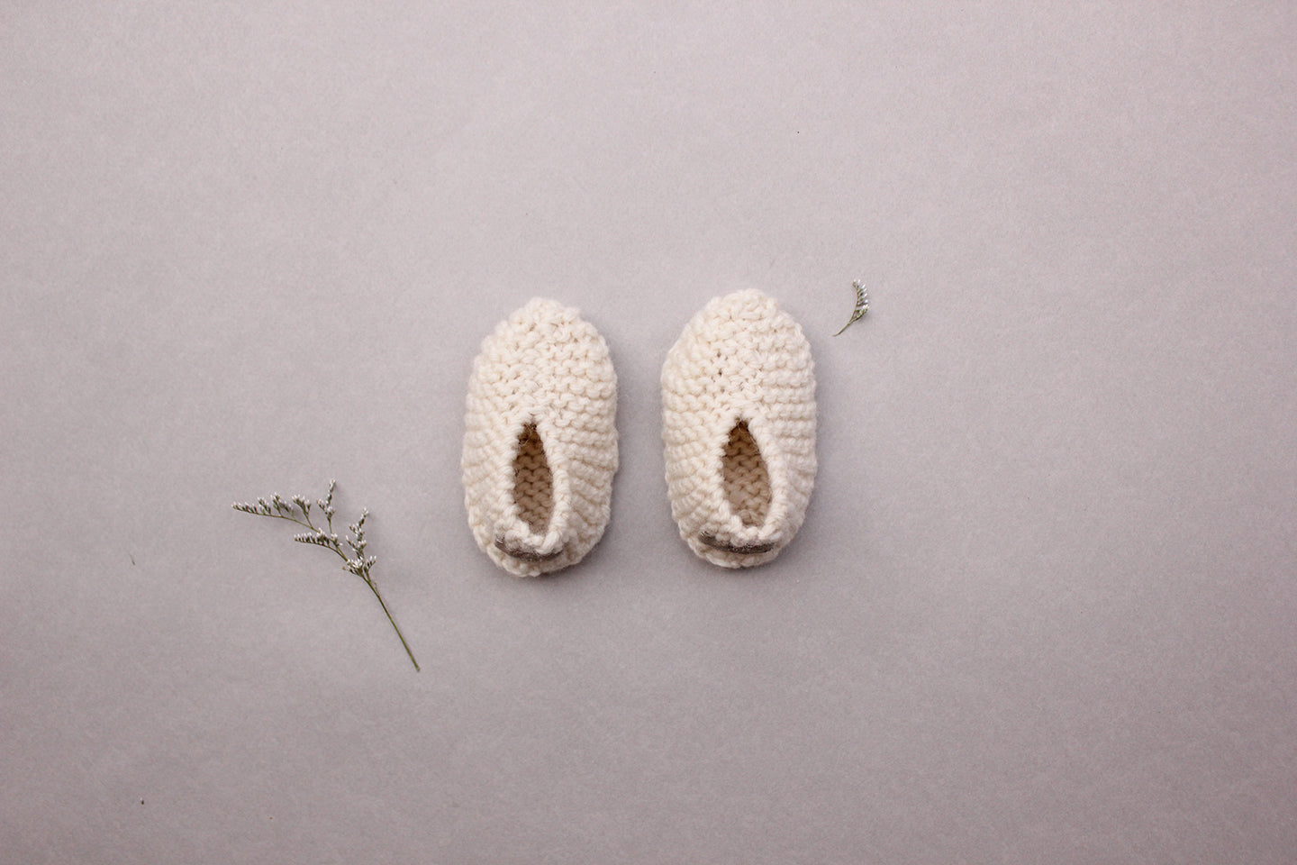 Vintage Baby Booties - Merino Wool