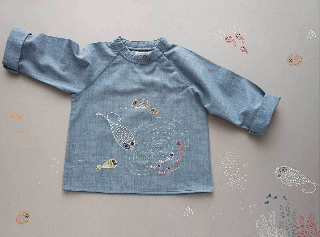 'To be a Fish' Raglan Full Sleeve Toddler T-Shirt